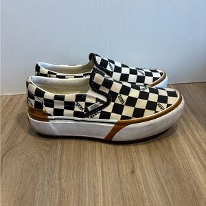VANS Era Stacked Platform Shoes Mens 7.5 Women’s Size 9 Checkerboard Sneakers